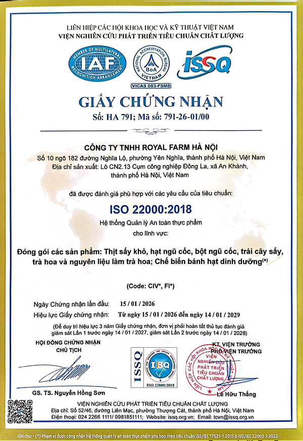 Công Ty TNHH Royal Farm Hà Nội